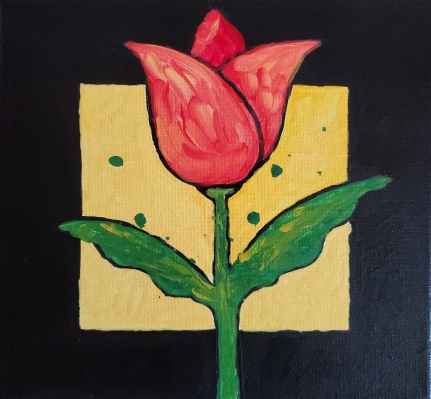 Tulip Painting on Canvas Workshop